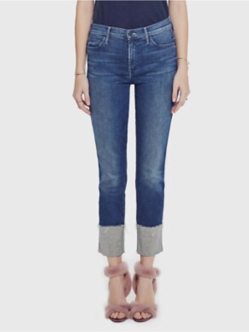 MOTHER Women's Pony Ankle Fray Lure Me In Jeans